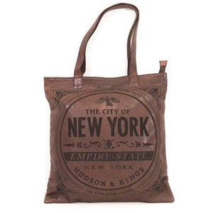 New York Tote Bag - Cognac